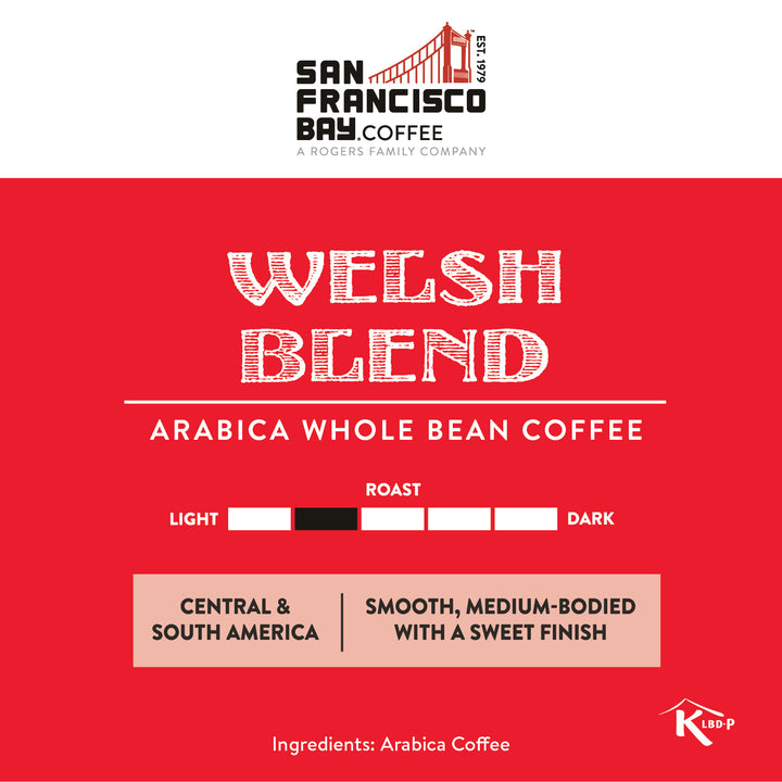 Welsh Blend Whole Bean Coffee, 908g Bag