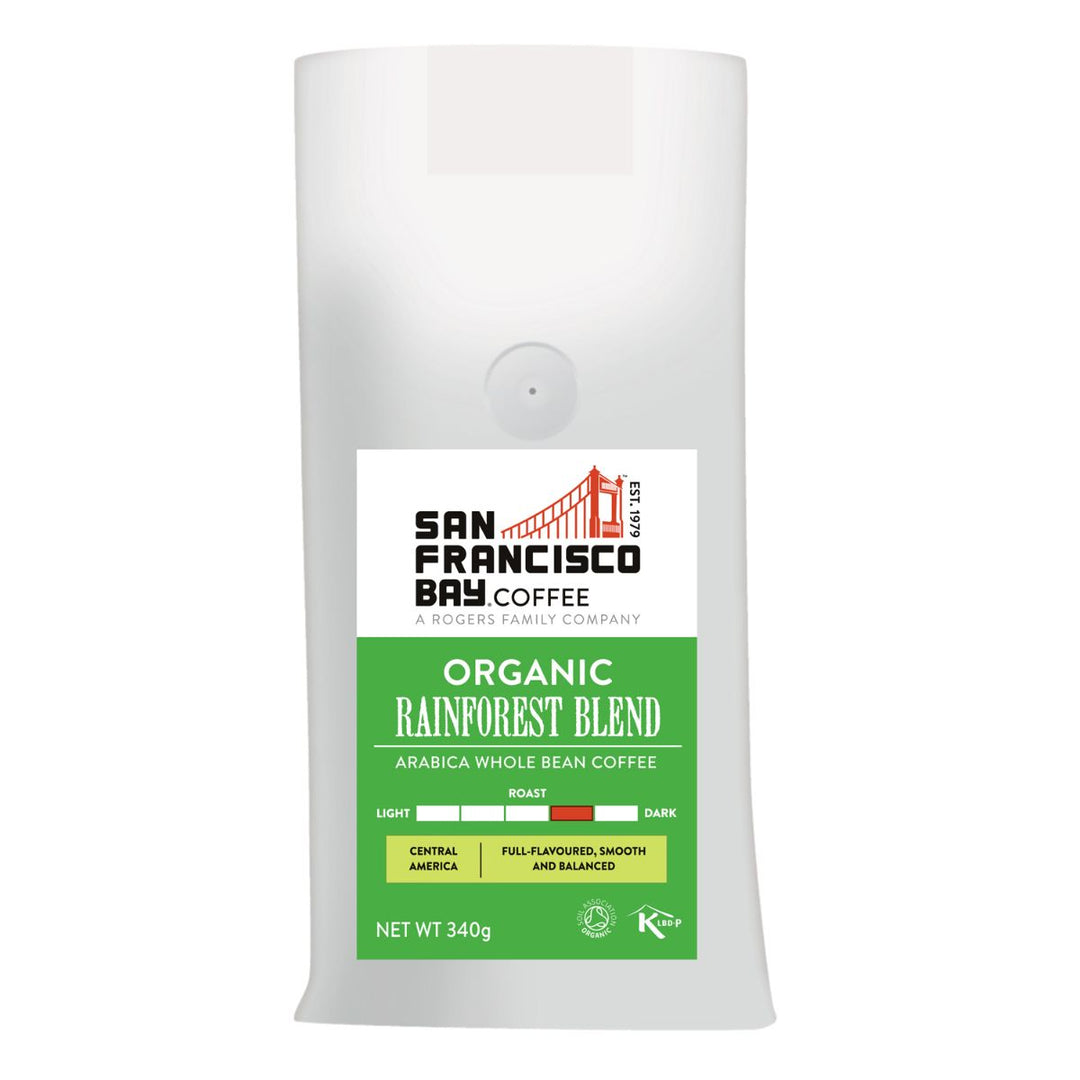 Organic Rainforest Blend Whole Bean Coffee 340g